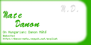 mate danon business card